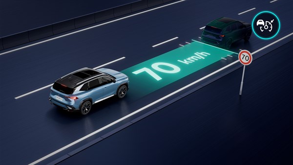 Renault Boreal full hybrid E-Tech - limiteur de vitesse